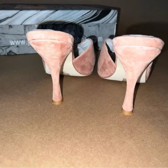 JEFFREY CAMPBELL pink suede mule - Picture 5 of 6